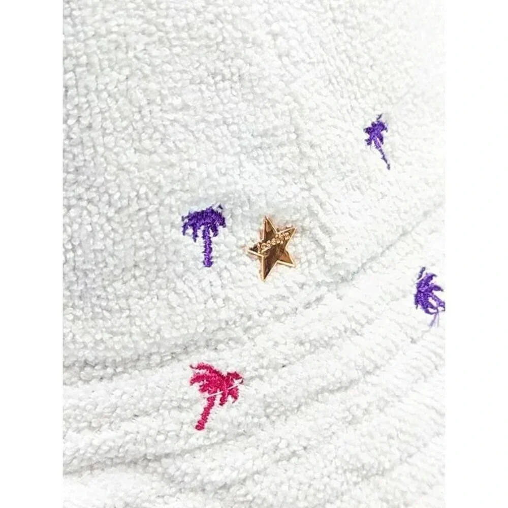 Jocelyn Women's The Palm Beach Bucket Hat in White O/S (MSRP $75)